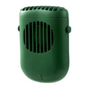 F858 USB Portable Hanging Neck Hanging Waist Wide Angle Wind Out Mini Handheld Fan(Green)