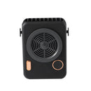 F856 Camera Fan Smart Digital Display Compact Portable Neck Hanging USB Fan(Black)