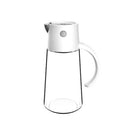 Kitchen Automatic Opening And Closing Oil Can Leak-Proof Seasoning Bottle With Lid, Capacity: 550ml (White)