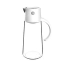 Kitchen Automatic Opening And Closing Oil Can Leak-Proof Seasoning Bottle With Lid, Capacity: 650ml (White)