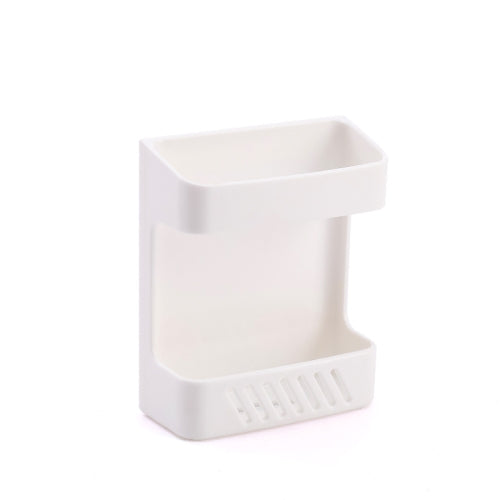 8 PCS Wall-Mounted Remote Control Storage Box Household Multi-Function Rack(White)