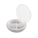 5 PCS Portable Sealed Pill Box Travel Pill Storage Box Gray