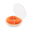 5 PCS Portable Sealed Pill Box Travel Pill Storage Box White