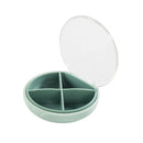 5 PCS Portable Sealed Pill Box Travel Pill Storage Box Grass Green