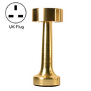 JB-TD10 LED Charging Bar Table Lamp Retro Creative Bar Cafe Restaurant Simple Bedside Night Light, Specification: UK Plug(Golden)