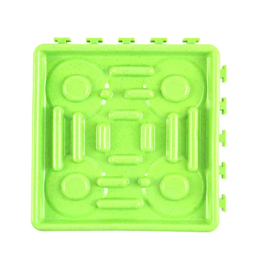 2 PCS Green Dog Choking Prevention Slow Food Bowl Licking Combo Plate