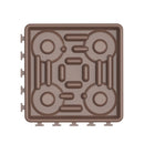 2 PCS Brown Dog Choking Prevention Slow Food Bowl Licking Combo Plate