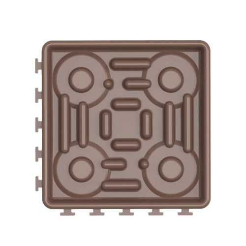 2 PCS Brown Dog Choking Prevention Slow Food Bowl Licking Combo Plate