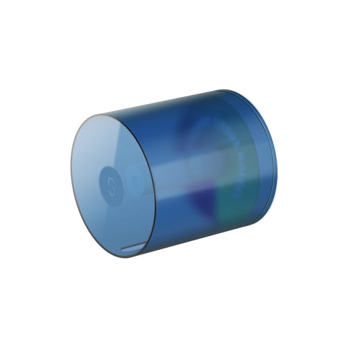 Bathroom Wall-Mounted Waterproof Roll Paper Tube Toilet Tissue Storage Box(Transparent Blue)