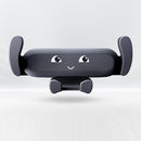 2 PCS Cartoon Air Outlet Navigation Buckle Type Gravity Car Phone Holder, Colour: Black