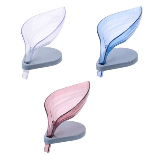 3 PCS / Set Bathroom Double-Layer Drain Soap Dish Wall-Mounted Suction Cup Rack