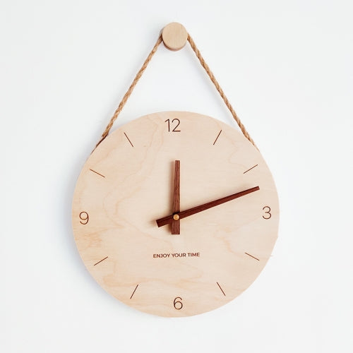10 inch Scale Version Wooden Sling Wall Clock Home Living Room Clock
