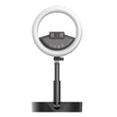 ADYSS Mobile Phone Live Floor Stand Foldable Full-Screen Overhead Shot And Fill Light, Colour: Black