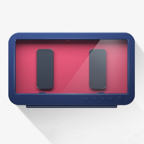 Punch-Free Wall-Mounted Touch Screen Bathroom Toilet Shower Sealed Waterproof Mobile Phone Holder(Aquamarine)