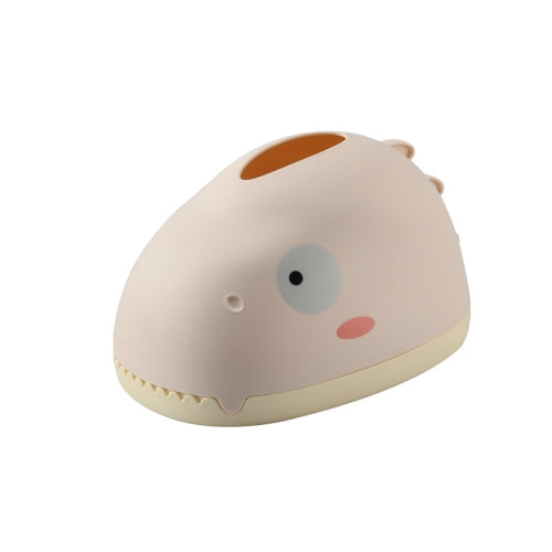 2 PCS Cute Dinosaur Tissue Box Multifunctional PP Storage Tissue Box(Pink)