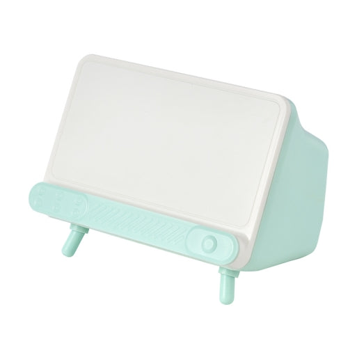 2 PCS Desktop TV Tissue Box Multifunctional Mobile Phone Holder Drawer Box Bedroom Dormitory Storage Box(Fresh Green)