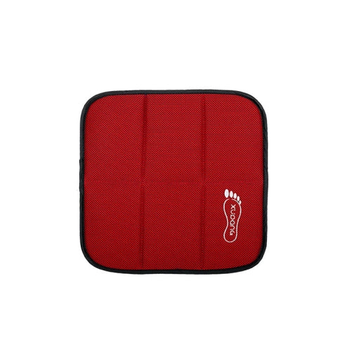 Outdoor Travel Small Cushion Folding Thickening Portable Single Wild Park Picnic Mat Beach Moisture-Proof Mat(Polka Dot Red)