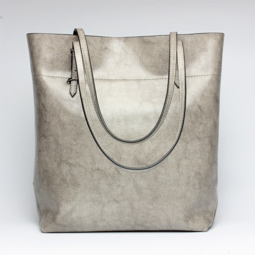 L4002 Trendy Casual Tote Bag Shoulder Women Bag(Elephant Grey)