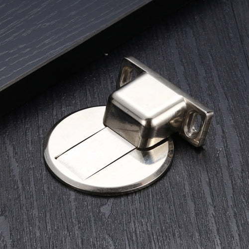 2 PCS Zinc Alloy Non-Perforated Suction Silent Strong Magnetic Door Stopper Brushed Steel