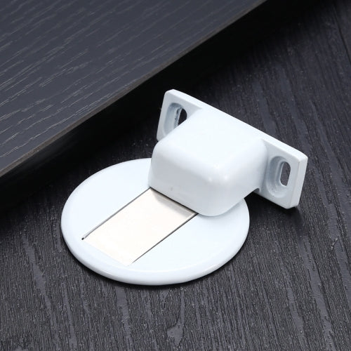 2 PCS Zinc Alloy Non-Perforated Suction Silent Strong Magnetic Door Stopper White
