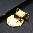 2 PCS Zinc Alloy Non-Perforated Suction Silent Strong Magnetic Door Stopper Bright Gold