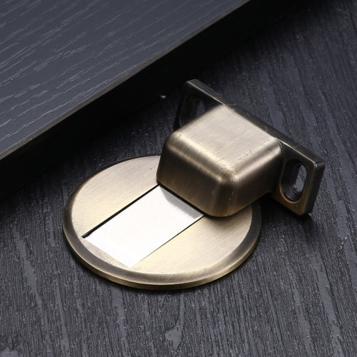 2 PCS Zinc Alloy Non-Perforated Suction Silent Strong Magnetic Door Stopper Bronze