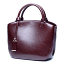 L7020 Cowhide Retro All-Match Portable Messenger Female Bag(Red Wine)