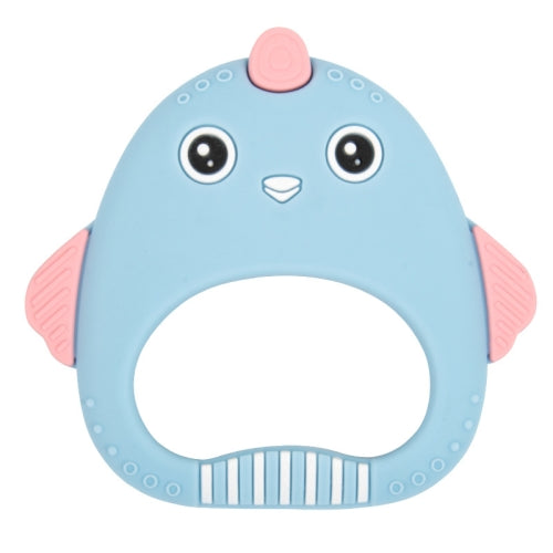 MJYJ019 2 PCS Silicone Baby Teether Children Molar Stick Toy, Colour: Blue