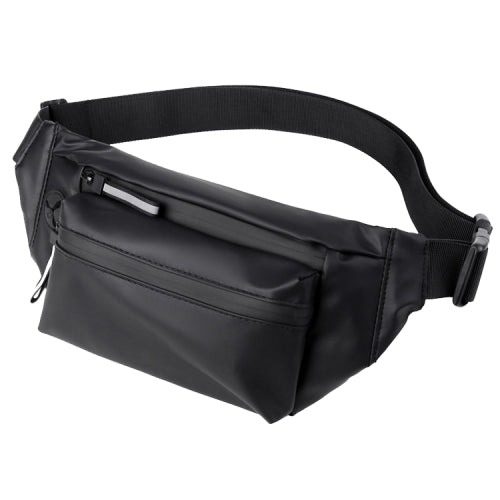 WEIXIER 8202 Waterproof Waist Bag Men Fashion Chest Bag Casual Outdoor Sports Messenger Bag(Black)