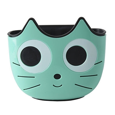 2 PCS Kitchen Cartoon Multifunctional Sink Drain Hanging Bag Adjustable Buckle Bathroom Storage Basket(Green)