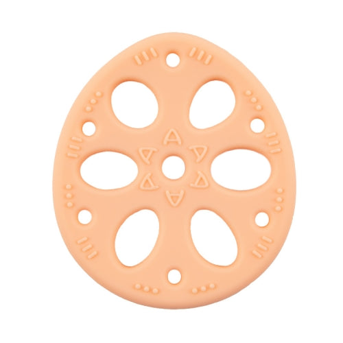 M010093 4 PCS Silicone Lotus Root Tablets Baby Soothing Teether Children Molars Toys Maternal And Child Supplies, Colour: Yellow