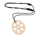 M010093 4 PCS Silicone Lotus Root Tablets Baby Soothing Teether Children Molars Toys Maternal And Child Supplies, Colour: Beige With Lanyard