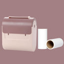 4 PCS Tearable Roller Sticking Device With Dust Cover Pet Hair Scraper(Pink)