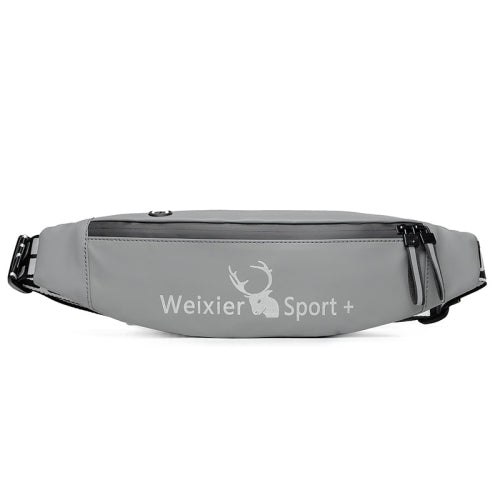 WEIXIER 9561 Sports Running Waist Bag Mobile Phone Bag Multifunctional Outdoor Waterproof Small Pocket(Gray)