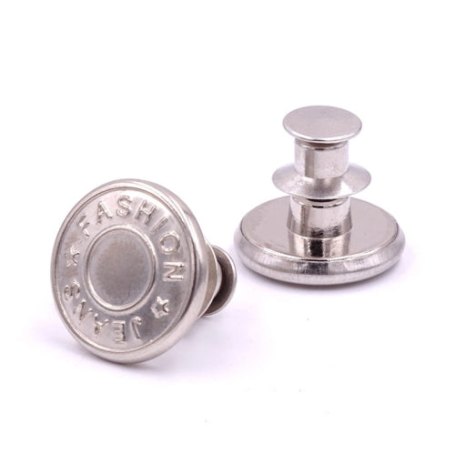 20 PCS 17mm Jeans Buttons Nail-Free Adjustable And Detachable Buttons, Colour: Style 12