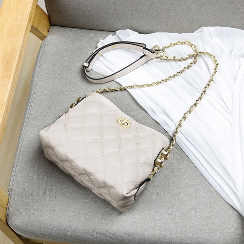 Crossbody Chain Bag All-Match Shoulder Bag(Off White)