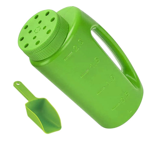 Handheld Can Be Adjusted Watering Pot Fertilizer Bottle Sowing Pots, Capacity:2L / 1.5kgs(Green )