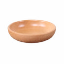 Round Fruit Plate Salad Bowl Thick Wood Dried Fruit Plate Fruit Sushi Plate, Specification: 20cm