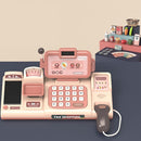 Children Supermarket Pretend Play Toy Simulation Cash Register(Red)