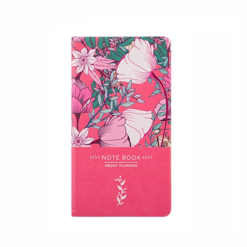 Portable PU Leather Notepad Notebook Hand Ledger(A6 Pink)