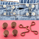 5 PCS 6 in 1 Nail-Free Detachable Button Jeans Waist Adjustment Buckle Set, Colour: 25mm (Bronze)