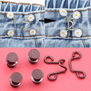 5 PCS 6 in 1 Nail-Free Detachable Button Jeans Waist Adjustment Buckle Set, Colour: 25mm (Black)