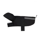 Dog Raincoat Reflective Strip Hooded Rain Poncho Four Seasons Universal Breathable, Size: L(Black)
