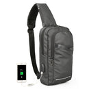 KINGSONS KS3186 Chest Bag Anti-Theft Small Backpack Men Messenger Bag(Black)
