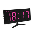 6615A LED Electronic Clock Smart Digital Table Clock(Pink)