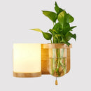 Wooden Bedside Wall Lamp Led Indoor Corridor Aisle Balcony Wall Lamp, Power source: 5W White Light(5025 Left)