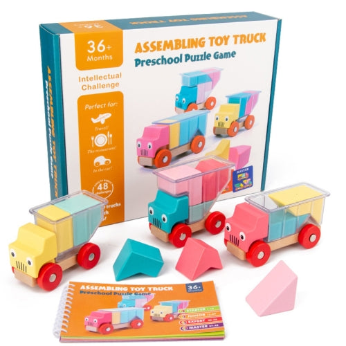 Puzzle Children Toy Gifts Interactive Children Early Education Puzzle Building Blocks, Style: Truck Loading