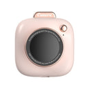 Camera Hanging Neck Fan Lazy Outdoor Portable Handheld Fan(Pink)