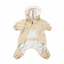 Dog Raincoat Out Four Foot Waterproof Dust Clothes Pet Raincoat, Size: L(Apricot )