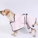 Dog Water Absorbing Towel Cat Bath Towel Bathrobes Pet Supplies S(Pink)